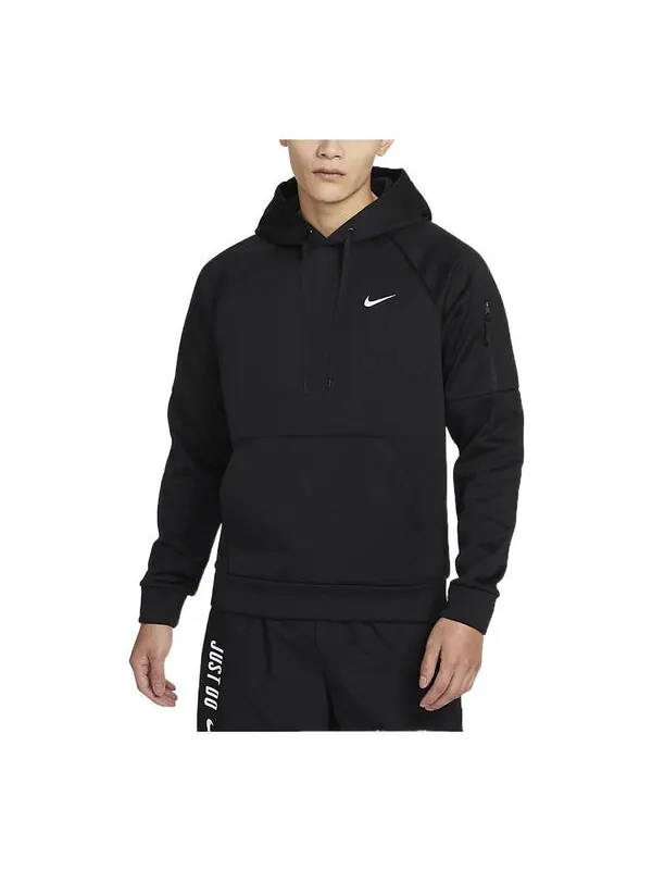 Толстовка Nike Pullover Fitness Hoodie 'Black' — изображение 1 из 3, черный