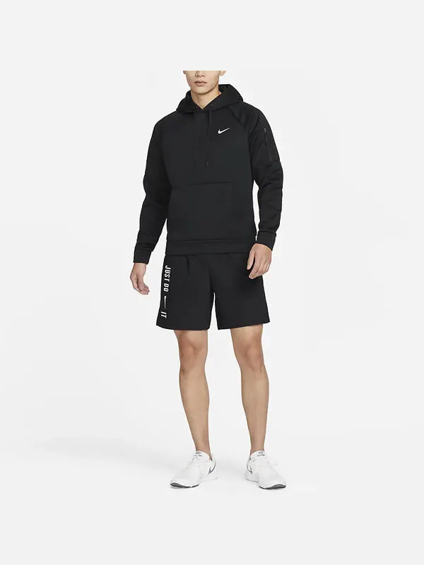 Толстовка Nike Pullover Fitness Hoodie 'Black' — изображение 3 из 3, черный