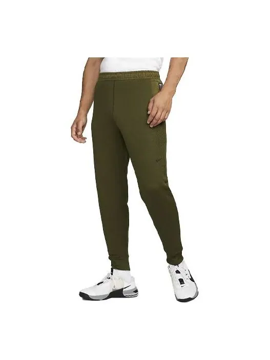 Штаны флисовые фитнес-штаны therma fit adv aps Nike — изображение 1 из 4, зеленый/мульти