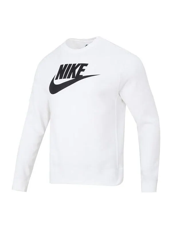 Свитер с логотипом толстовка Nike — изображение 1 из 3, белый черный