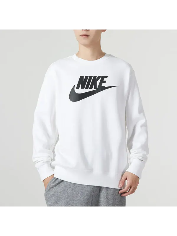 Свитер с логотипом толстовка Nike — изображение 3 из 3, белый черный