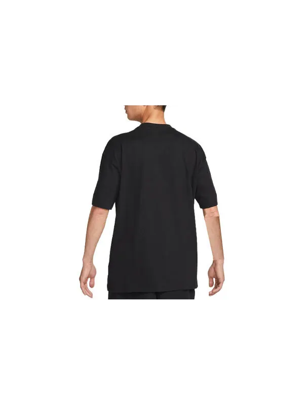 Футболка Men's Nike Alphabet Printing Casual Short Sleeve Round Neck Black T-Shirt — изображение 2 из 2, мульти