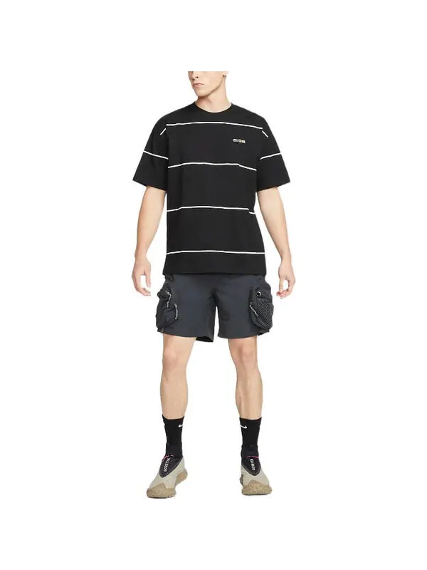 Футболка Nike SS22 ACG Stripe Round Neck Pullover Short Sleeve Black — изображение 3 из 4, мульти