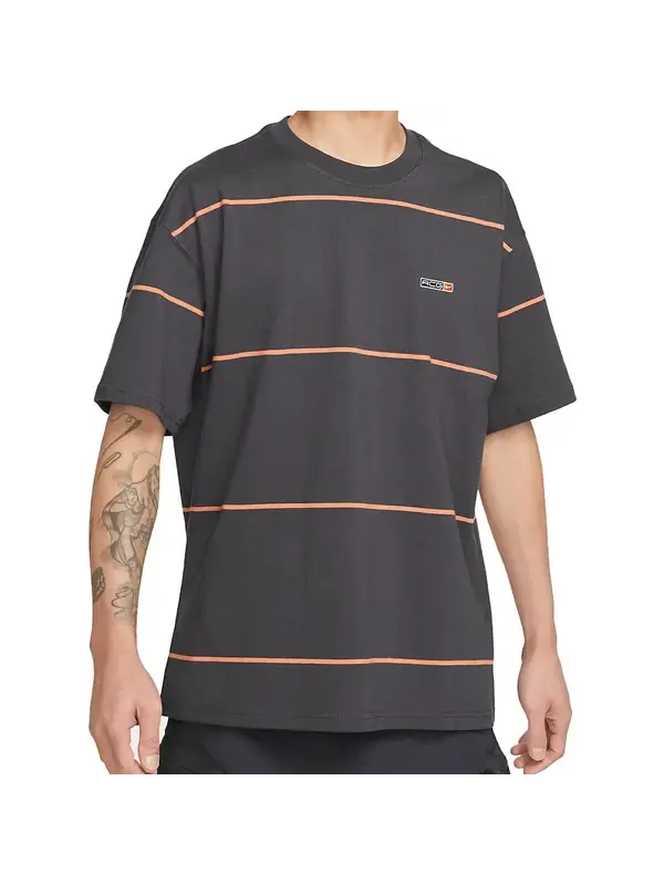 Футболка в полоску acg Nike — изображение 1 из 4, синий/серый