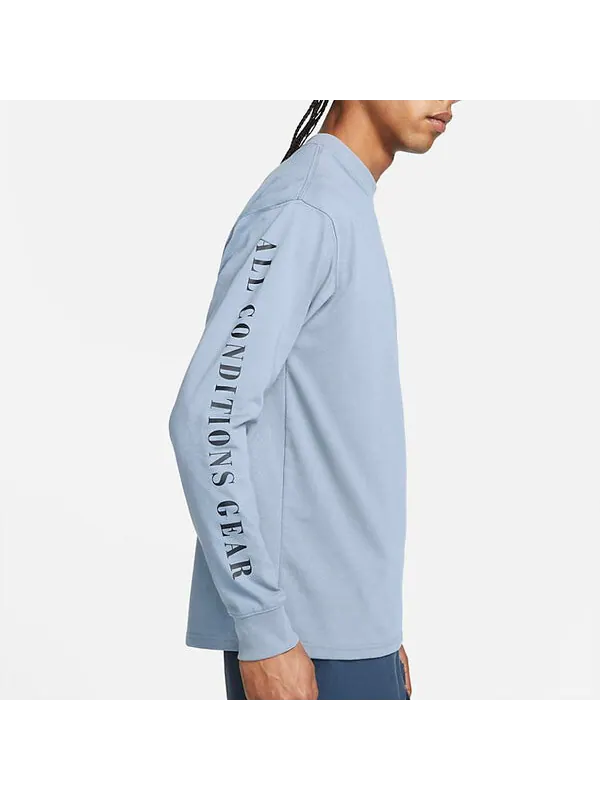 Футболка Nike ACG Long Sleeve Flower Tee 'Ashen Slate' — изображение 3 из 4, белый