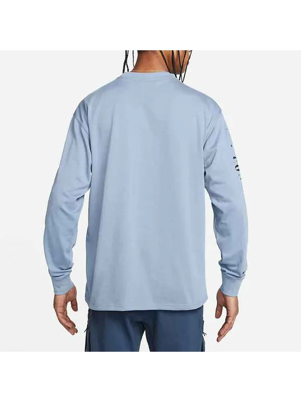 Футболка Nike ACG SS22 Flowers Alphabet Printing Casual Long Sleeves Blue — изображение 4 из 4, мульти