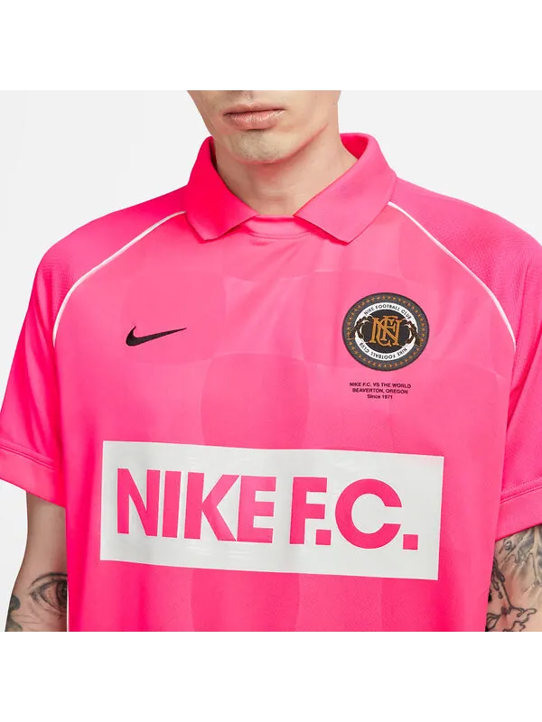 Футболка dri fit fc футболка с коротким рукавом Nike — изображение 3 из 4, розовый/красный/мульти