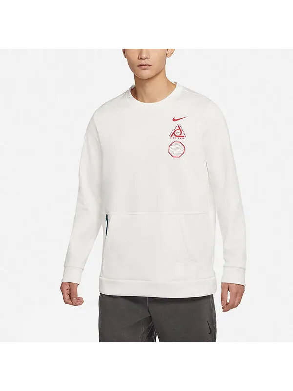 Толстовка Nike CNY Chinese New Year's Edition Therma-fit Casual Breathable Training Round Neck — изображение 3 из 4, белый