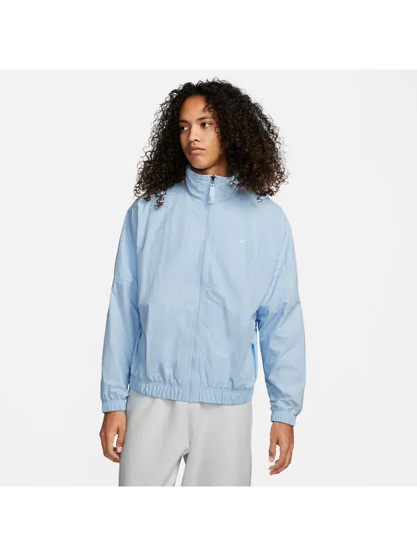 Куртка Nike Sportswear Solo Swoosh Track Jacket 'Celestine Blue' — изображение 2 из 4, синий/белый