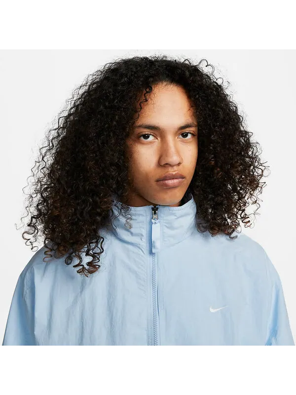 Куртка Nike Sportswear Solo Swoosh Track Jacket 'Celestine Blue' — изображение 4 из 4, синий/белый