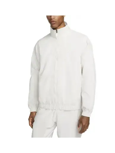 Куртка Nike Solo Swoosh Woven Track Jacket 'White' — изображение 1 из 3, белый