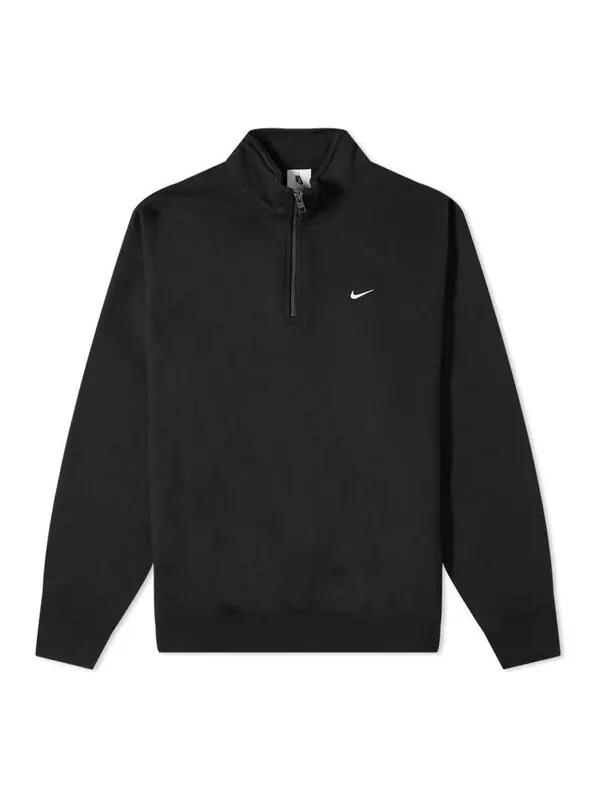 Толстовка Nike Solo Swoosh 1/4 Zip Top Black — изображение 1 из 4, черный