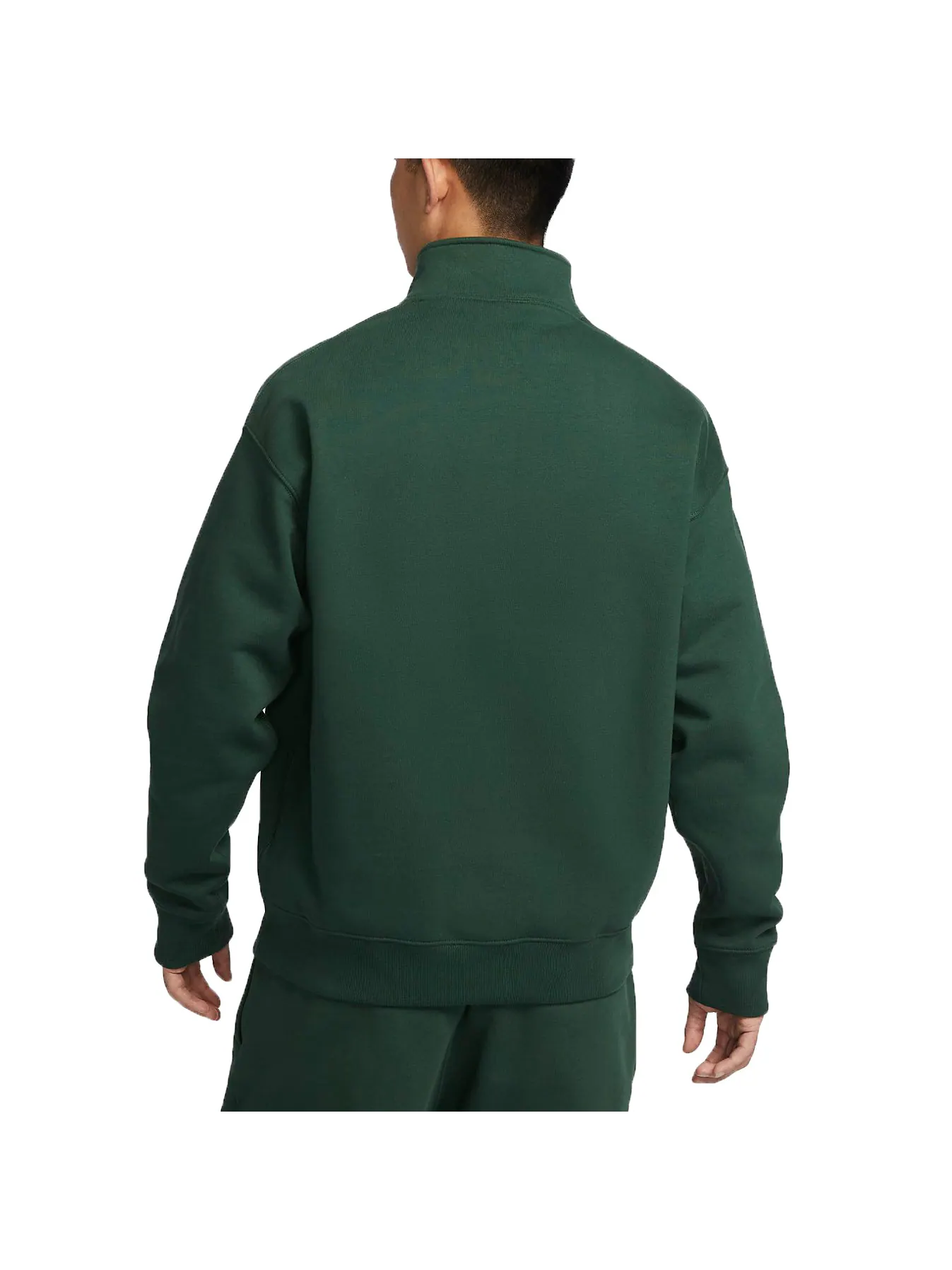 Спортивная толстовка Nike Solo Swoosh 1/4 Zip Sweatshirt (Asia Sizing) 'Green' DQ5210-323 — изображение 2 из 3, зеленый