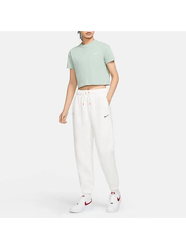 Спортивные штаны (WMNS) Nike CNY New Year's Edition Casual Pants 'White' — изображение 3 из 4, белый