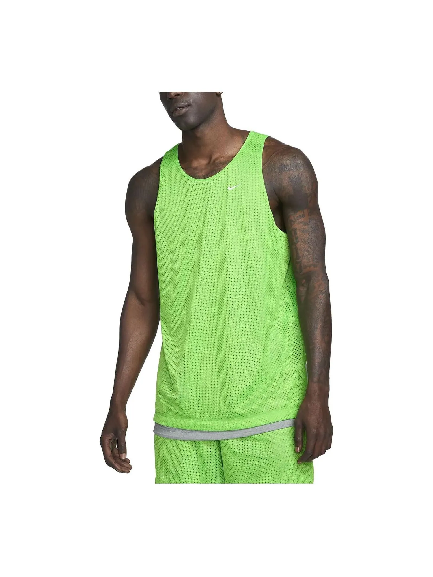 Джерси Nike Dri-FIT Standard Issue Quick-Dry Reversible Basketball Jersey 'Light Green Grey' — изображение 1 из 4, зеленый