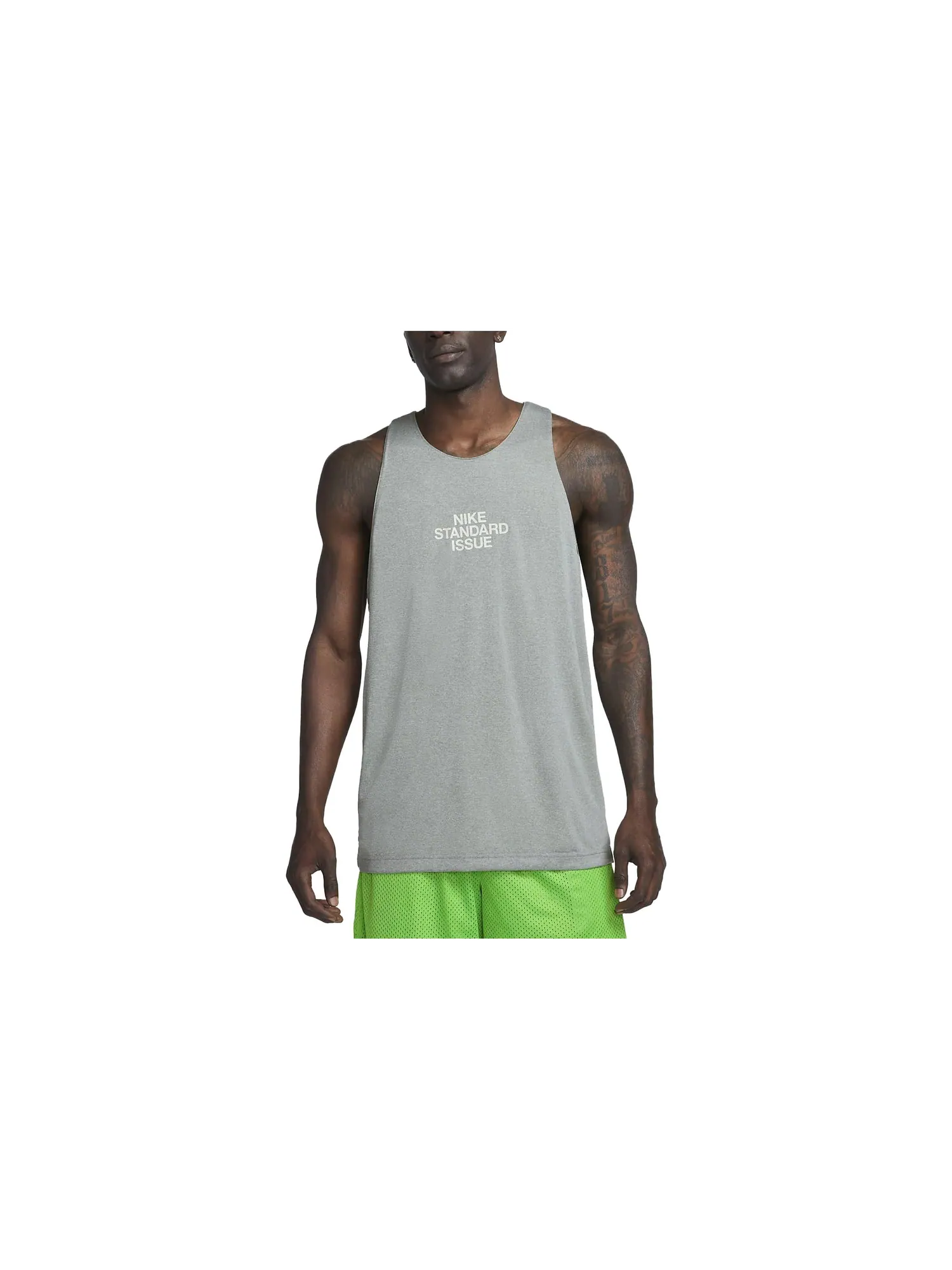 Джерси Nike Dri-FIT Standard Issue Quick-Dry Reversible Basketball Jersey 'Light Green Grey' — изображение 3 из 4, зеленый
