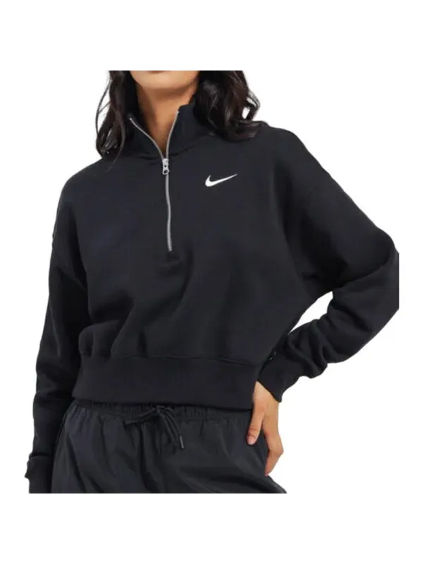 Свитер sportswear phoenix fleece 'black' Nike — изображение 4 из 4, черный