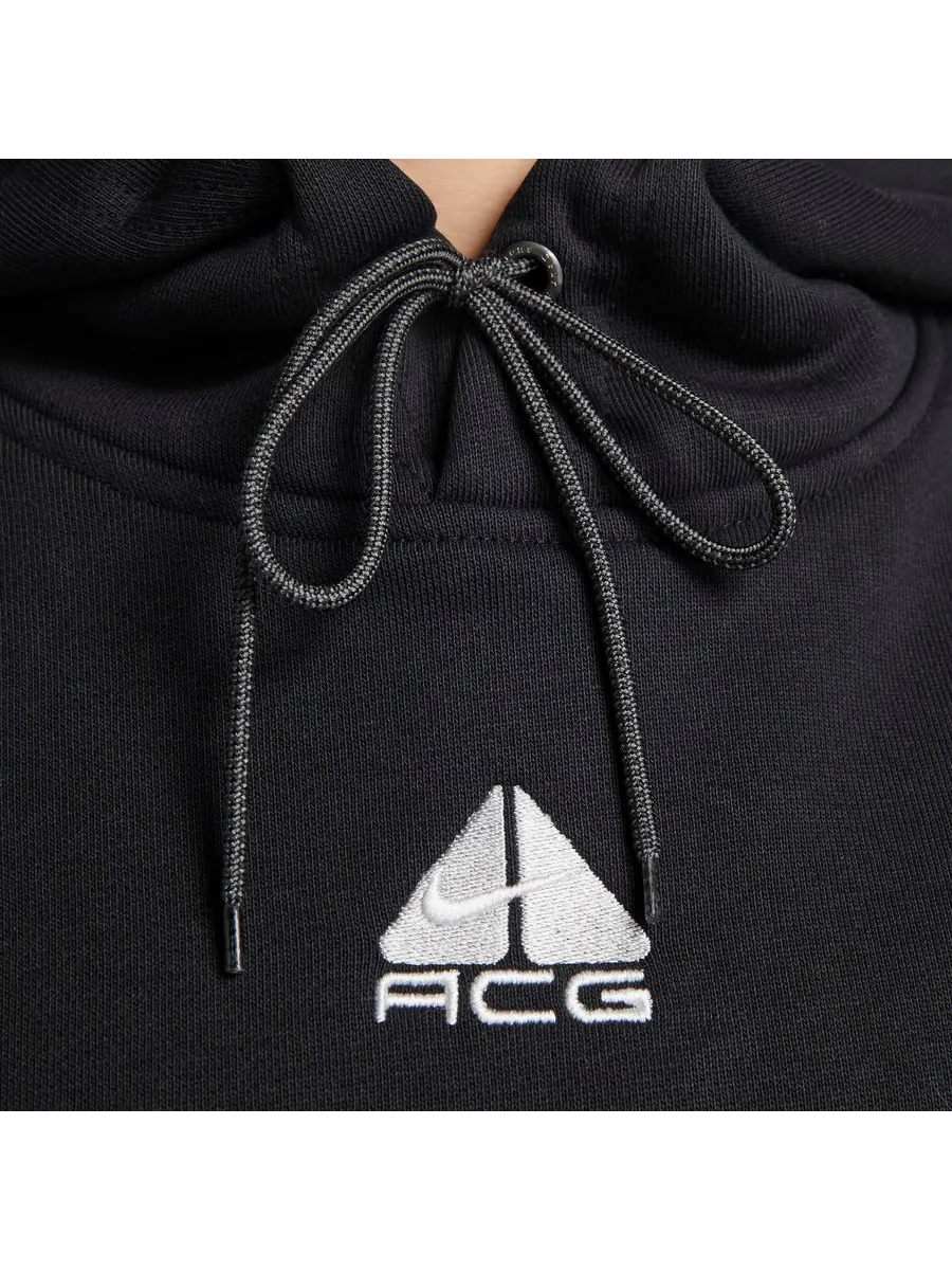 Худи Nike ACG Therma-FIT Tuff Knit Fleece Hoodie 'Black' — изображение 3 из 5, черный