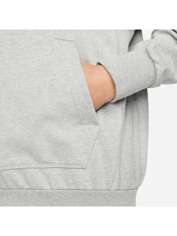 Толстовка с капюшоном dri fit стандартный выпуск пуловер баскетбольная толстовка Nike — изображение 3 из 4, серый