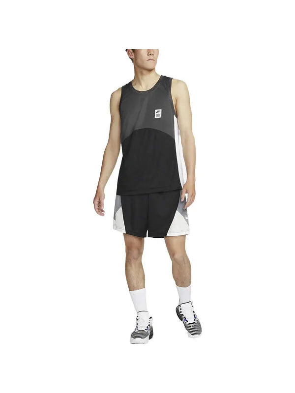 Футболка dri fit стартовая 5 баскетбольная майка Nike — изображение 3 из 3, серый/мульти