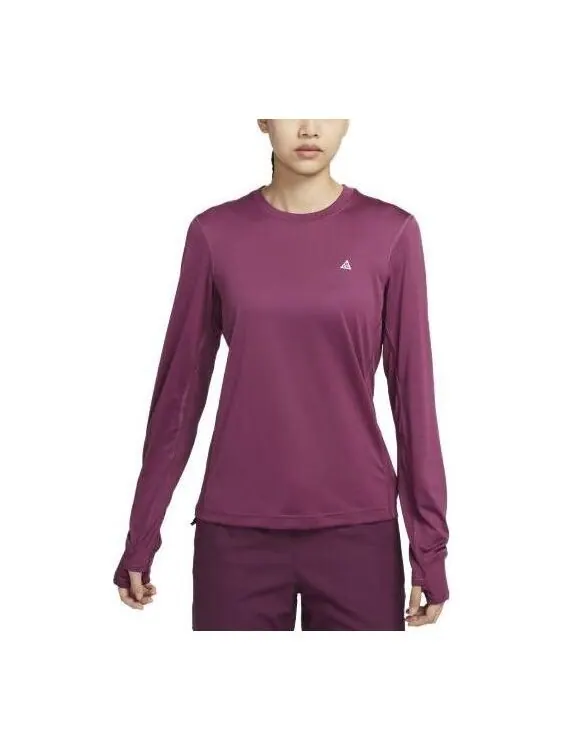 Футболка (WMNS) Nike ACG Dri-FIT ADV Goat Rocks Long-Sleeve T-Shirt 'Purple' — изображение 1 из 4, фиолетовый