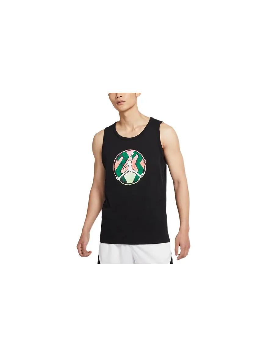 Жилет Air Jordan Pattern Printing Sports Vest Men's Black — изображение 3 из 8, черный