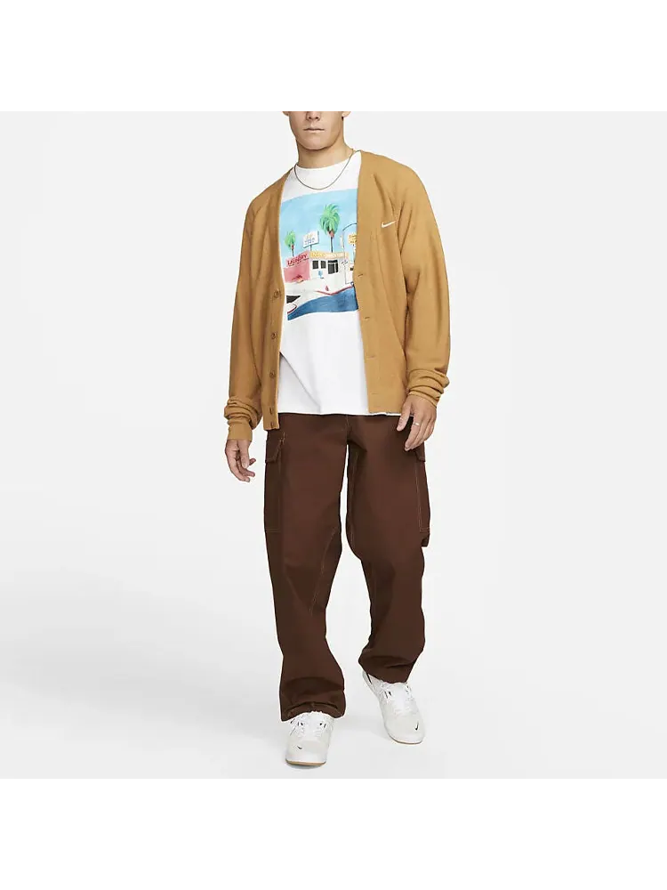 Кардиган Nike Logo Cardigan 'Brown Beige' — изображение 3 из 3, желтый