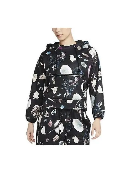Толстовка с капюшоном dri fit swoosh fly стандартный выпуск пуловер Nike — изображение 1 из 3, черный/белый