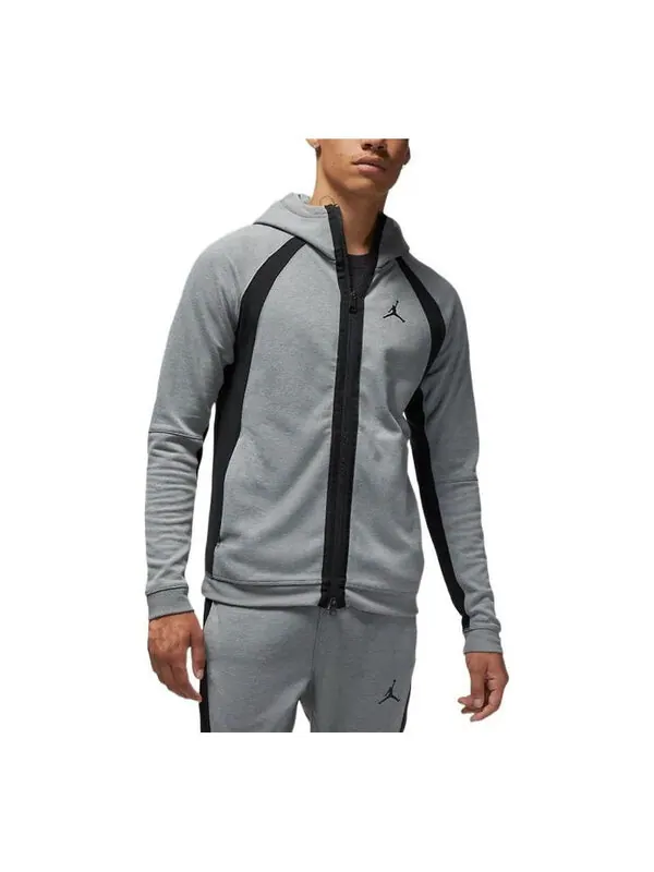 Толстовка Air Jordan Dri-FIT Sport Air Full-Zip Hoodie 'Grey' — изображение 1 из 3, серый/мульти