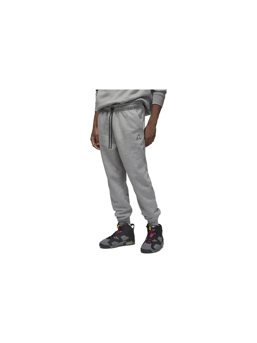 Повседневные брюки Air Jordan Solid Color Embroidered Drawstring Casual Pants/Trousers Men's Grey — изображение 3 из 3, серый