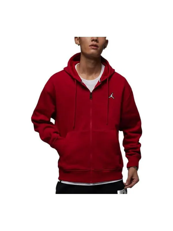 Толстовка Air Jordan Hooded Zipped Jacket 'Red' — изображение 1 из 3, красный