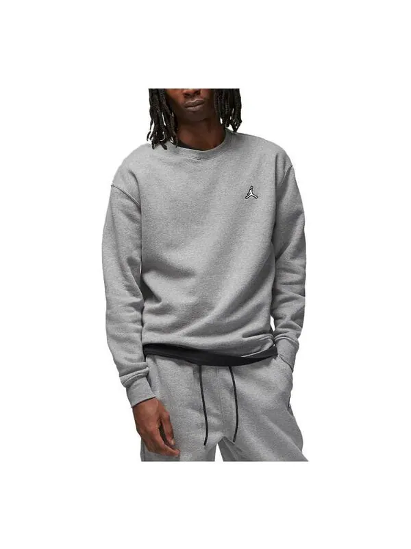 Толстовка Air Jordan Essentials Fleece Crewneck Sweatshirt 'Grey' — изображение 1 из 2, серый