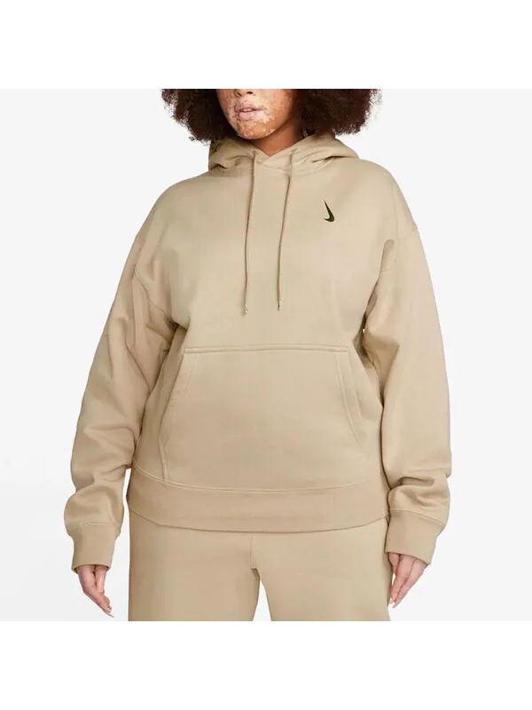 Толстовка men's x billie eilish crossover solid color cotton hooded long sleeves us edition brown Nike — изображение 3 из 4