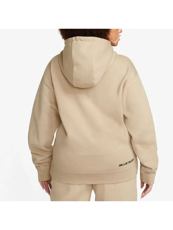 Толстовка men's x billie eilish crossover solid color cotton hooded long sleeves us edition brown Nike — изображение 4 из 4