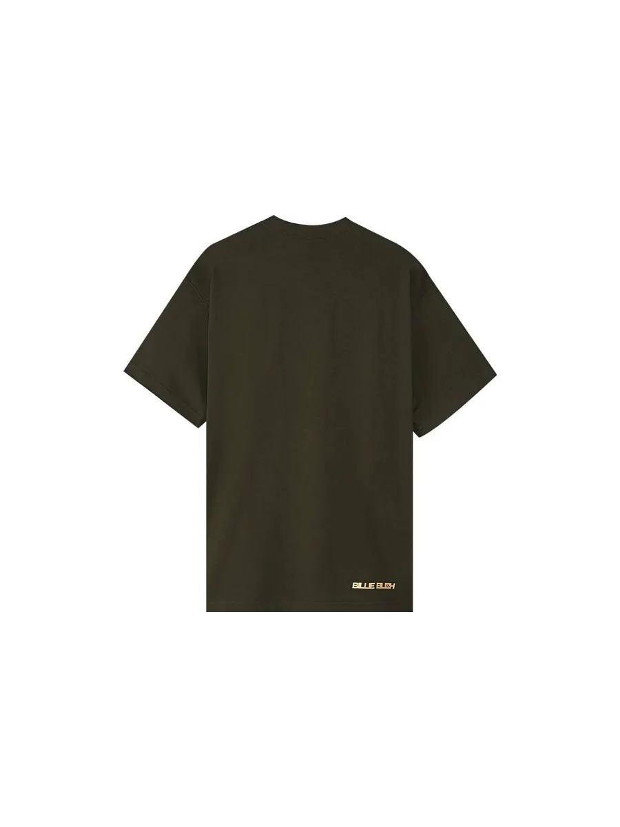 Футболка Nike x Billie Eilish T-Shirt 'Sequoia/Mushroom' — изображение 2 из 4, зеленый