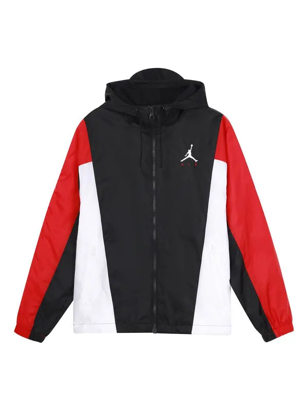 Куртка Men's Air Jordan Windproof Casual Sports Colorblock Hooded Training Logo Woven Jacket Autumn — изображение 1 из 4