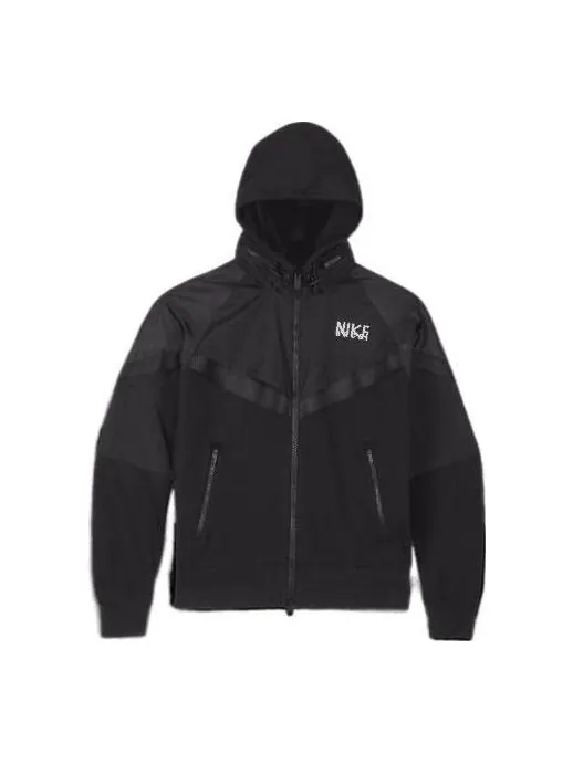 Куртка x sacai jacket 'black' Nike — изображение 1 из 4, черный