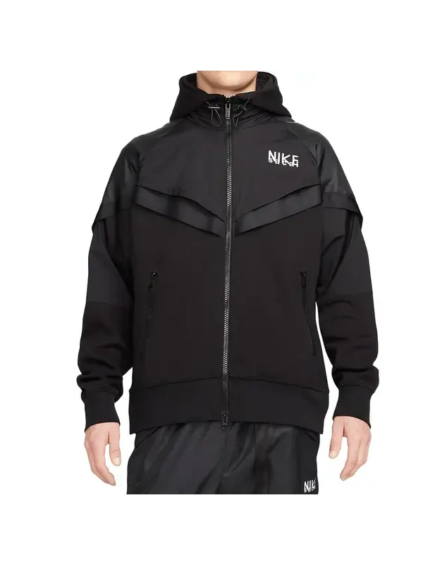 Куртка x sacai jacket 'black' Nike — изображение 3 из 4, черный