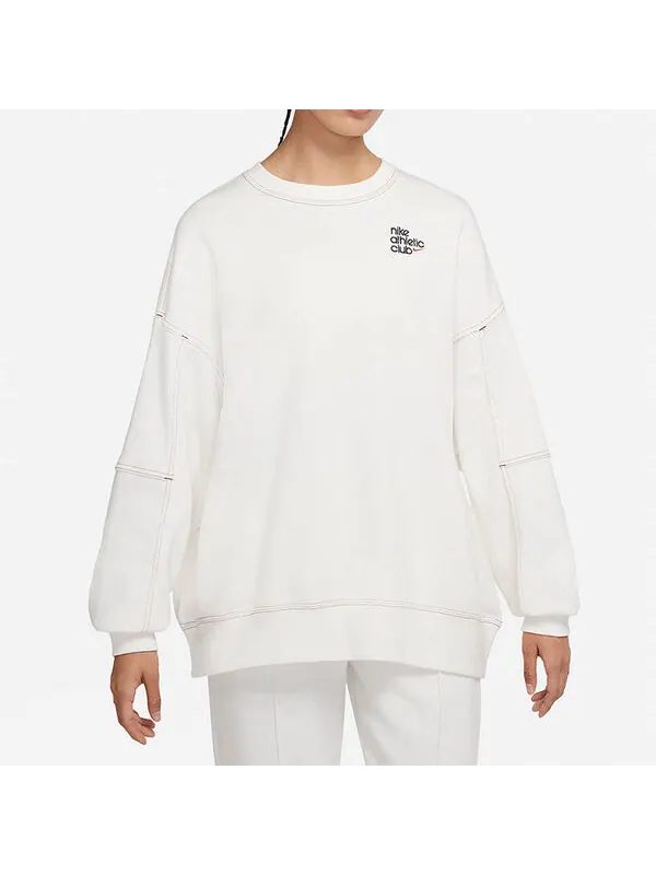 Свитер ss22 sportswear athletic club printing fleece round-neck swea white Nike — изображение 4 из 4, белый