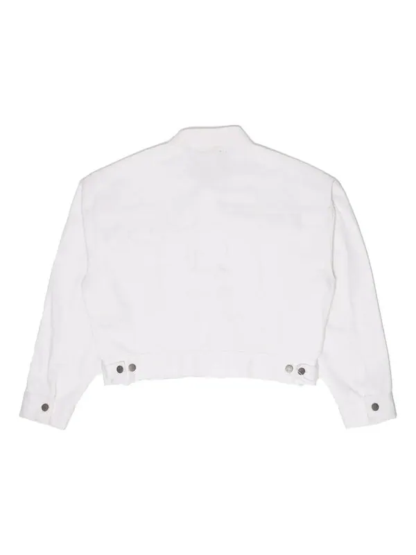 Куртка cropped selvedge trucker jacket 'white' Drew House — изображение 2 из 2, белый