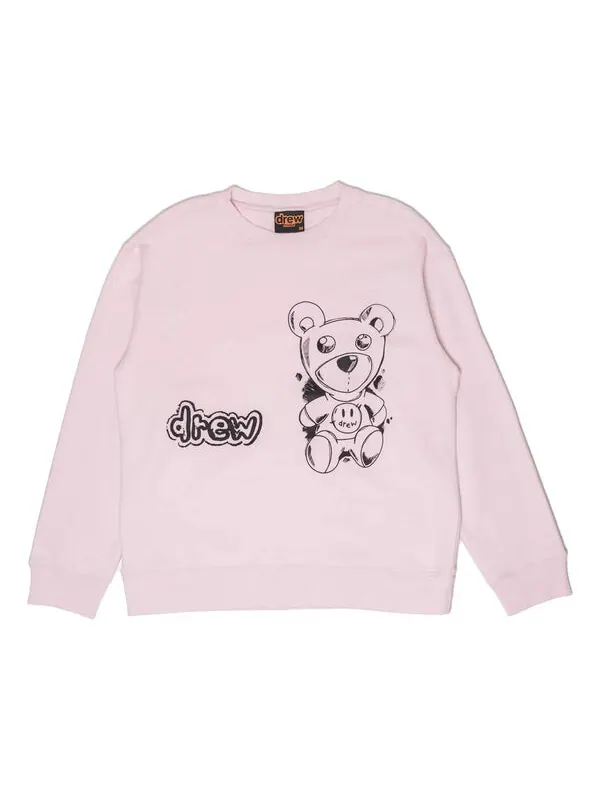 Толстовка theodore sketch crewneck sweatshirt 'pale pink' Drew House — изображение 1 из 2, розовый