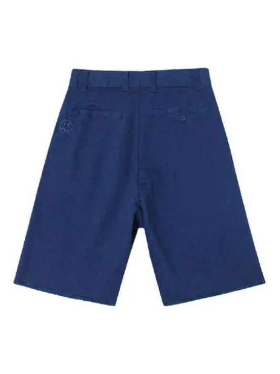 Шорты stretch twill pleated shorts 'navy' Drew House — изображение 2 из 2, темно-синий