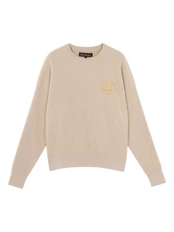 Свитер mascot waffle sweater 'cream' Drew House — изображение 1 из 2, бежевый