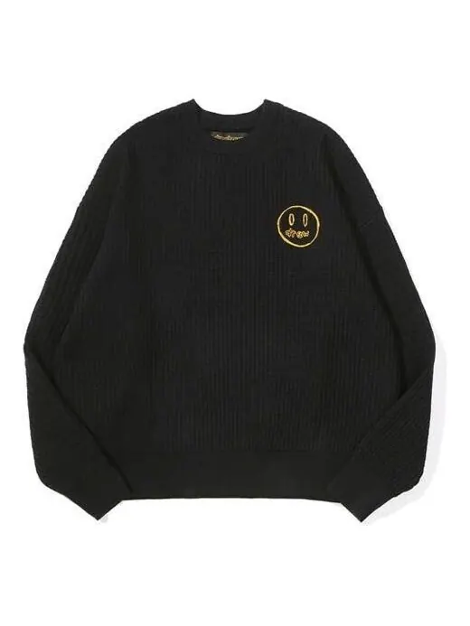 Свитер mascot waffle sweater 'black' Drew House — изображение 1 из 2, черный