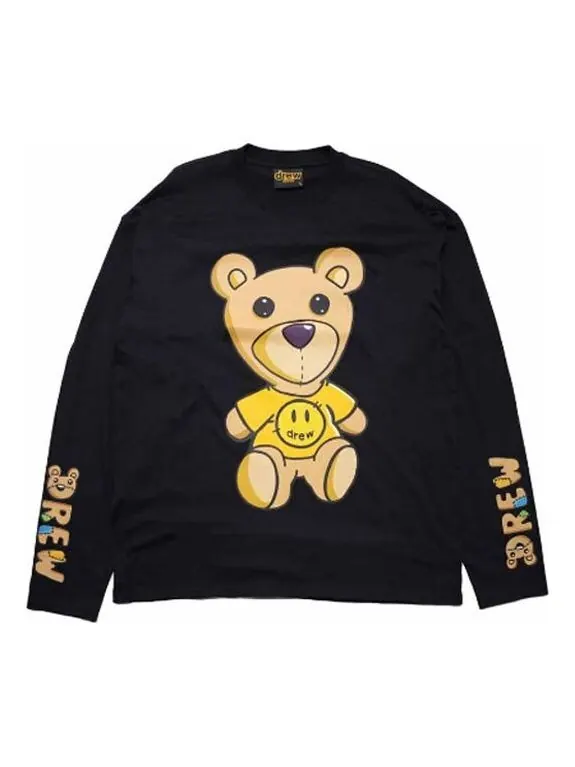 Футболка theodore longsleeve t-shirt 'black' Drew House — изображение 1 из 2, черный