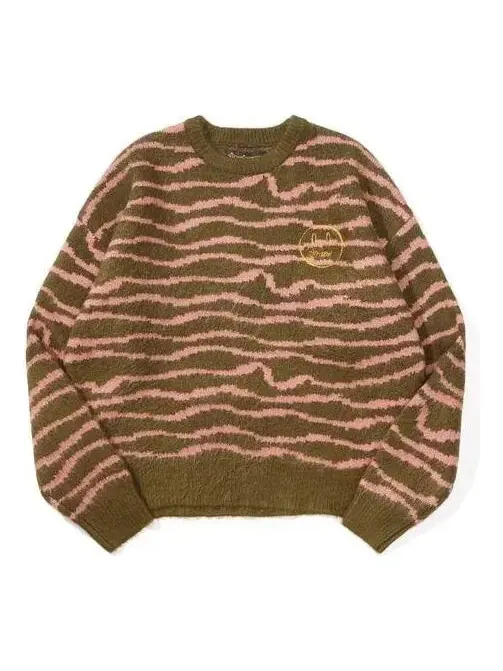 Свитер sketch mascot squiggle sweater 'olive mauve' Drew House — изображение 1 из 2, оливковый
