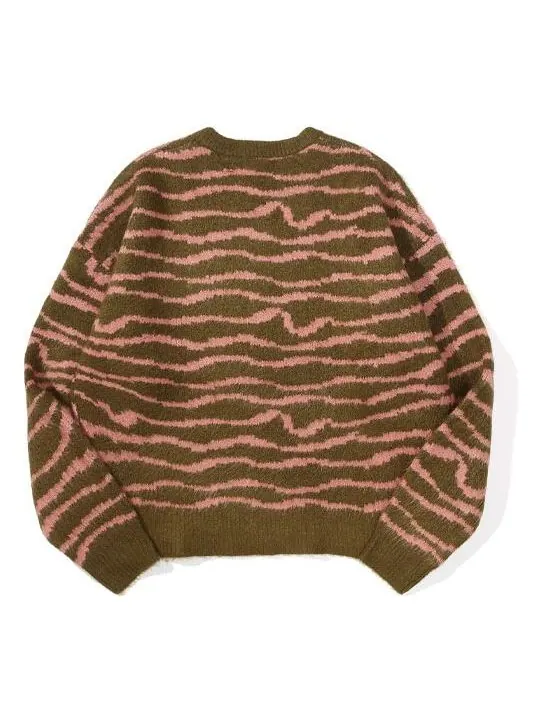 Свитер sketch mascot squiggle sweater 'olive mauve' Drew House — изображение 2 из 2, оливковый