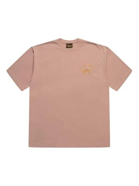 Футболка Drew House Sketch Mascot Embroidery T-shirt 'Dusty Rose' — изображение 1 из 2, розовый