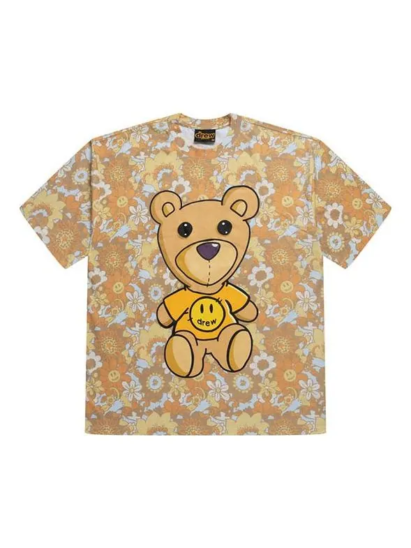 Футболка Drew House Vintage Theodore T-shirt 'Vintage Floral' — изображение 1 из 2, желтый