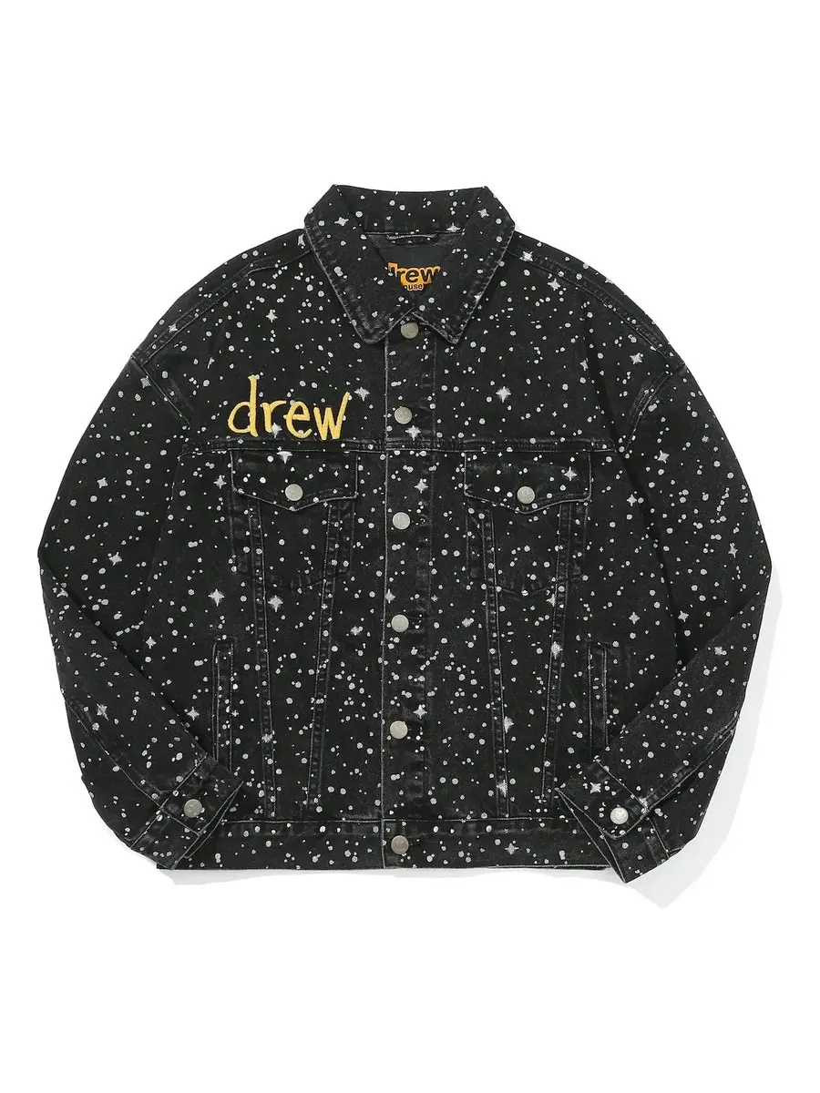 Куртка Drew House Denim Trucker Jacket 'Starry Night' — изображение 1 из 2, черный